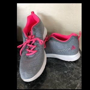 Pink and gray Reebok’s